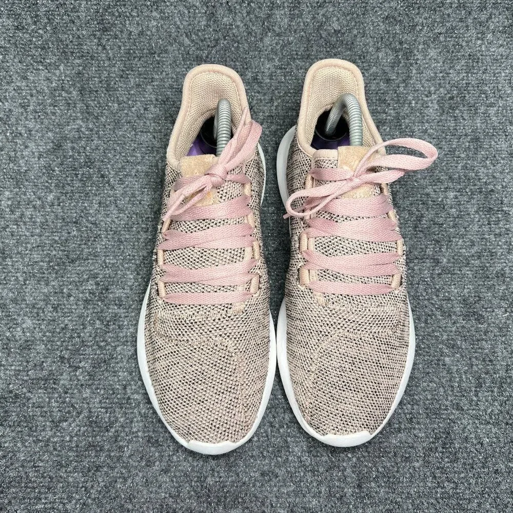 Adidas Originals Tubular Shadow Shoes Women's Size 8.5 Pink Knit Lace Up Running